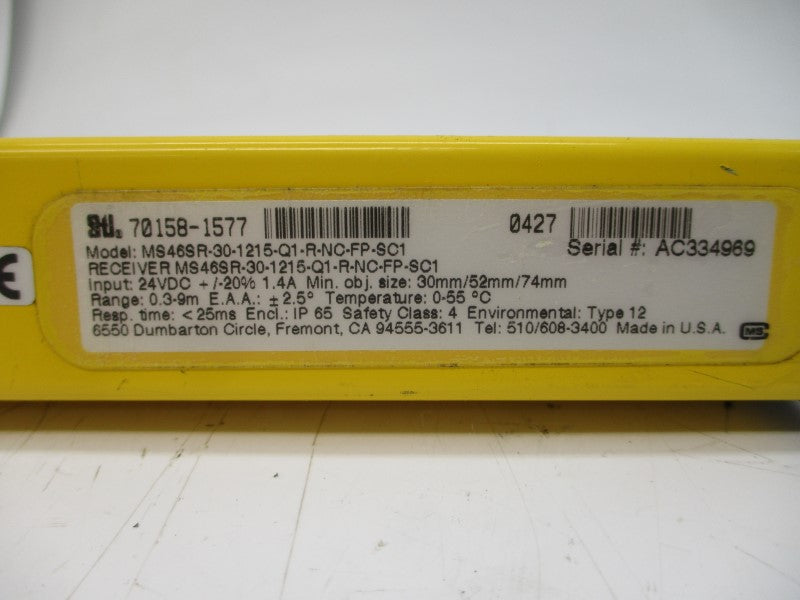 STI 70158-1577 MS46SR-30-1215-Q1-R-NC-FP-SC1 24VDC UNMP