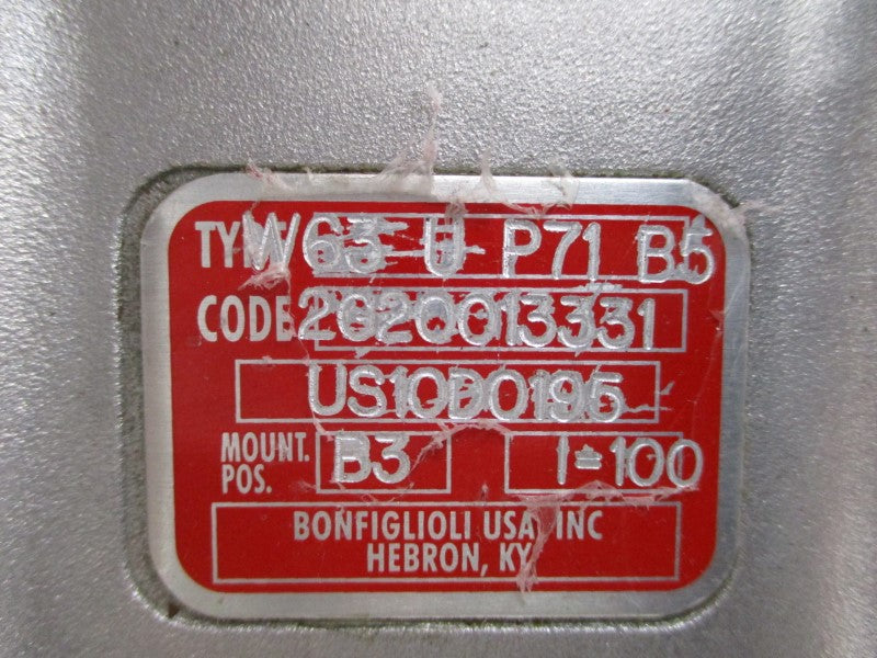 BONFIGLIOLI W63UP71B5 2G20013331 NSNP