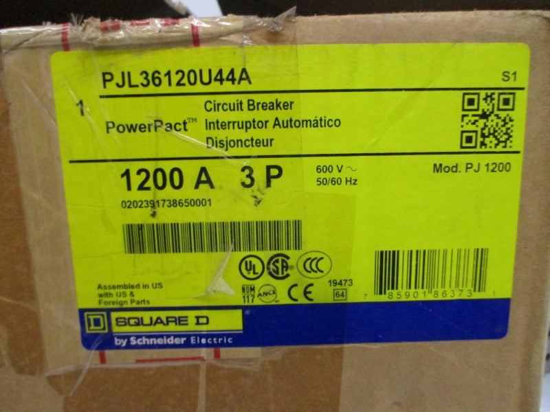 SQUARE D PJL36120U44A SER. 1 600V 1200A NSMP