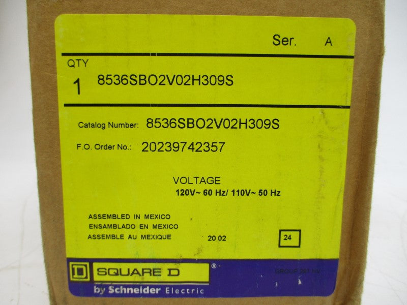 SQUARE D 8536SBO2V02H309S SER. A 110/120V NSMP