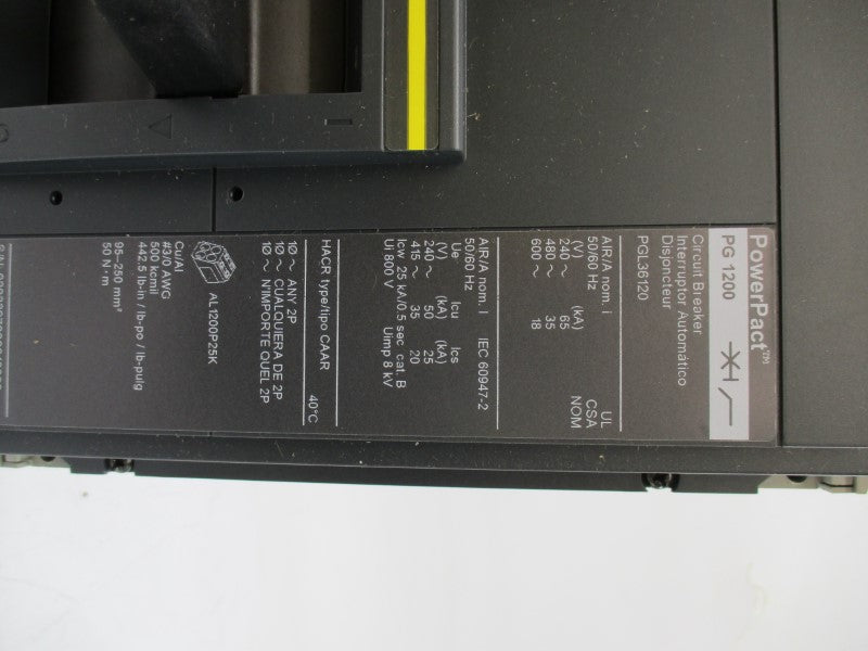 SQUARE D PGL36120 SER. 1 600V 1200A NSMP