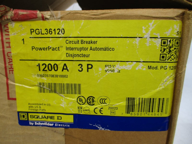 SQUARE D PGL36120 SER. 1 600V 1200A NSMP
