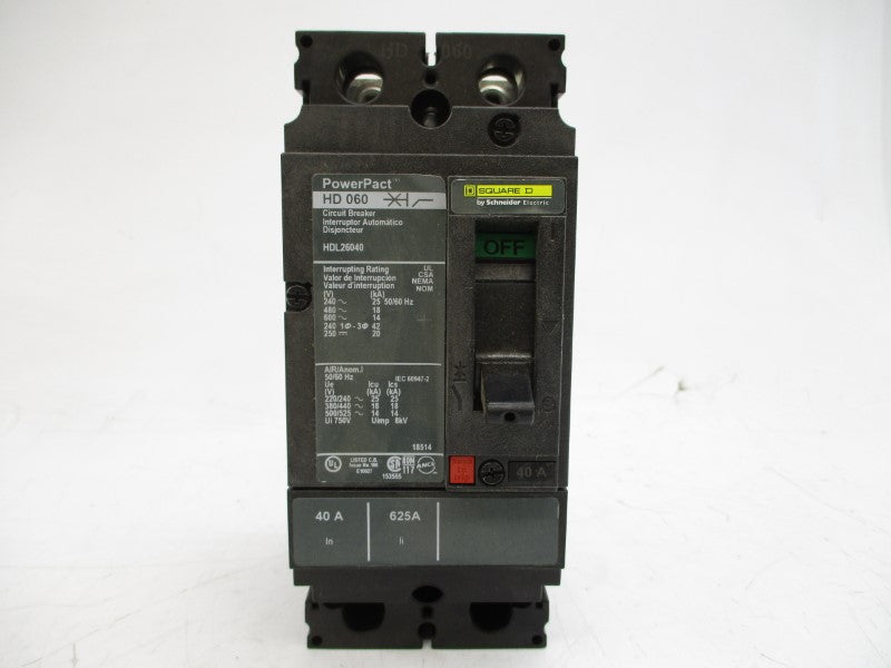 SQUARE D HDL26040 SER. 1 600V 40A NSMP