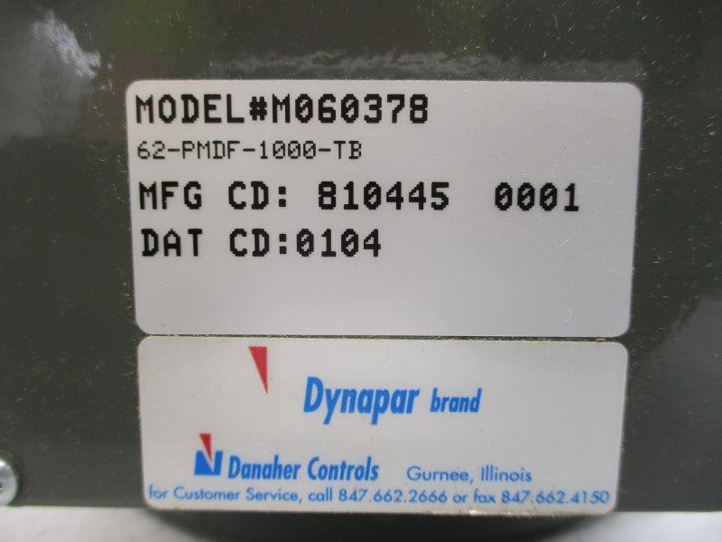 DYNAPAR CONTROLS 62-PMDF-1000-TB M060378 NSMP