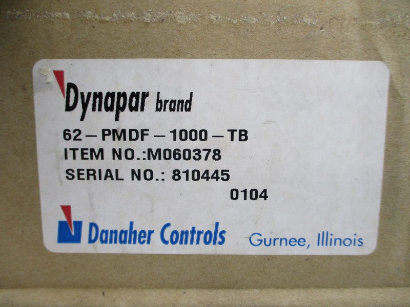 DYNAPAR CONTROLS 62-PMDF-1000-TB M060378 NSMP