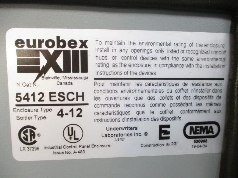 EUROBEX 5412ESCH UNMP