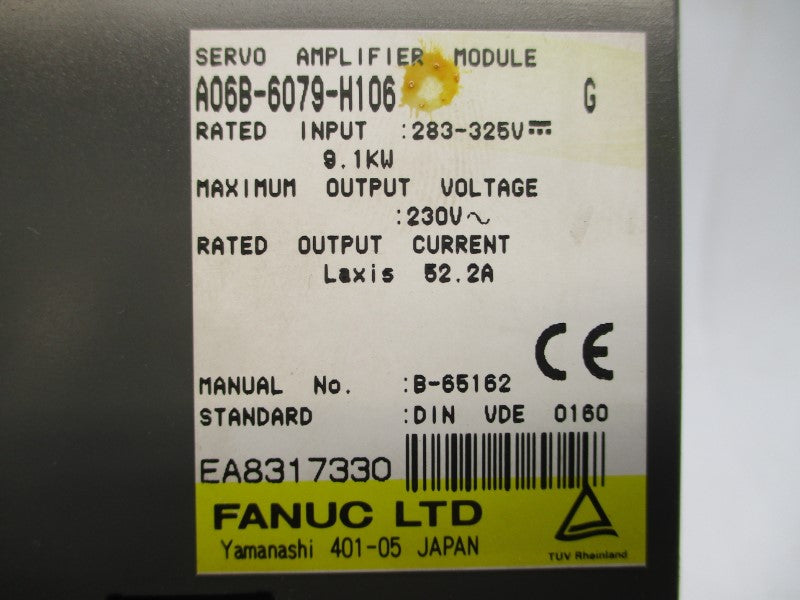 FANUC A06B-6079-H106 283-325V 52.2A NSNP
