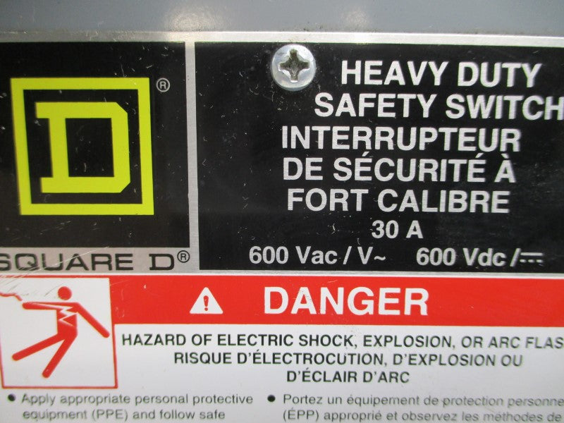 SQUARE D CH361 SER. F05 600VAC 30A UNMP