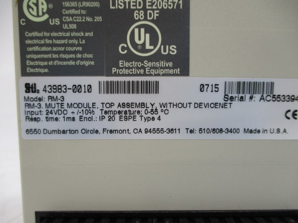 STI 43983-0010 RM-3 24VDC NSMP