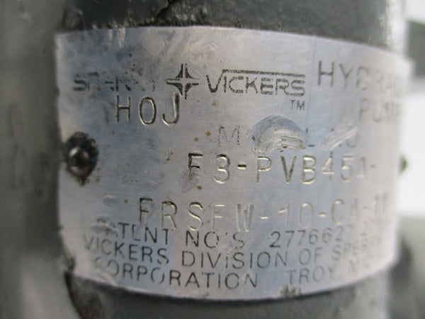 VICKERS F3-PVB45A-FRSFW-10-CA-11 (AS PICTURED) UNMP