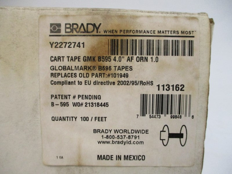 BRADY 113162 B595 4"X100' NSMP