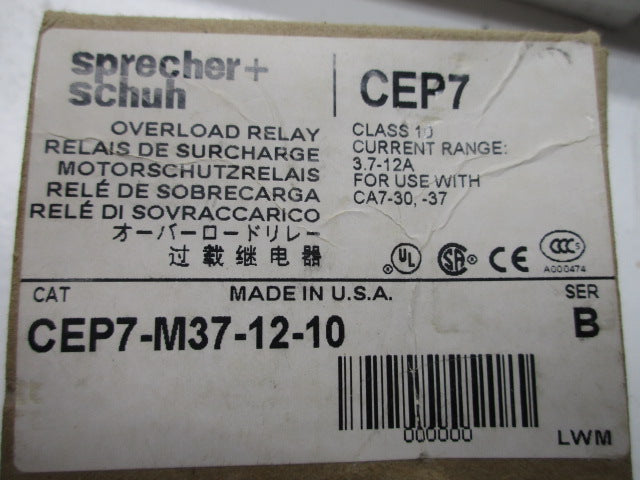 SPRECHER+SCHUH CEP7-M37-12-10 NSMP