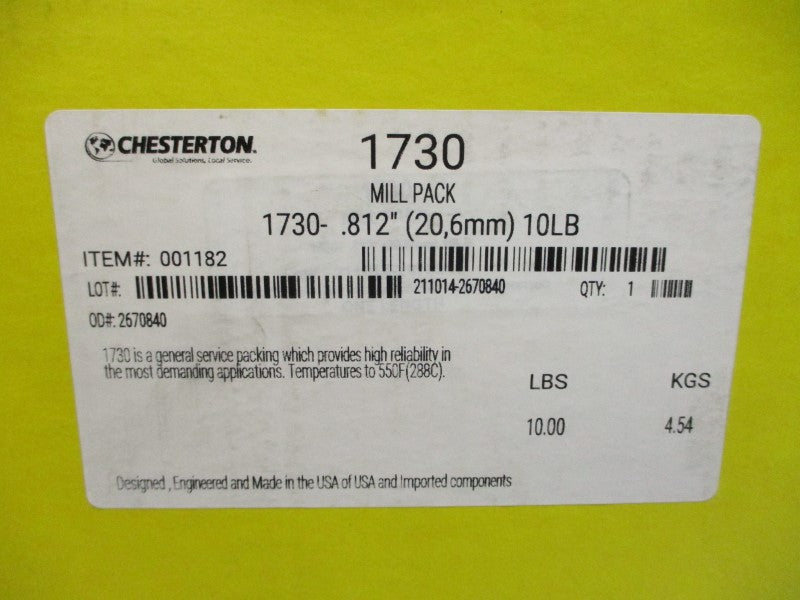 CHESTERTON 001182 1730 .812" NSMP