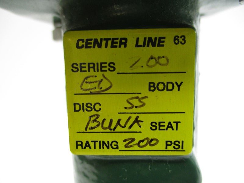 CENTER LINE 63 SER. 2.00 200PSI 4" NSNP
