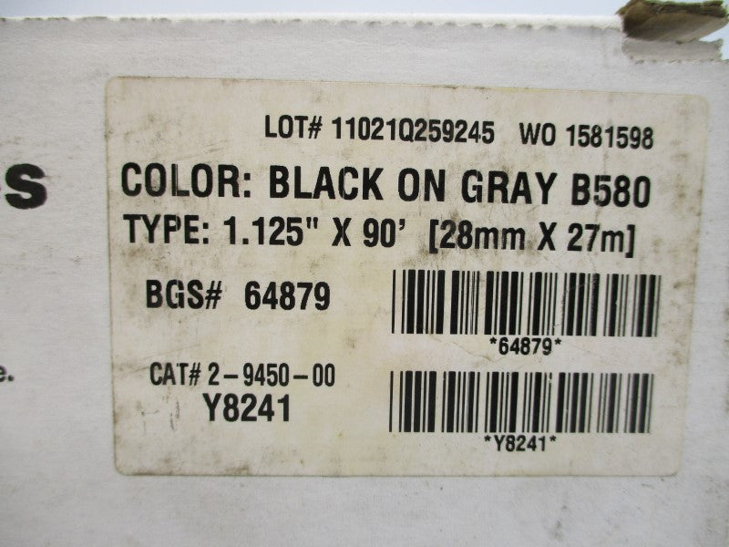 BRADY 2-9450-00 B580 1.125" X 90' (PKG OF 2) NSMP