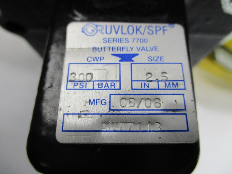 GRUVLOK AN7711-3 SER. 7700 300PSI 2.5" NSMP