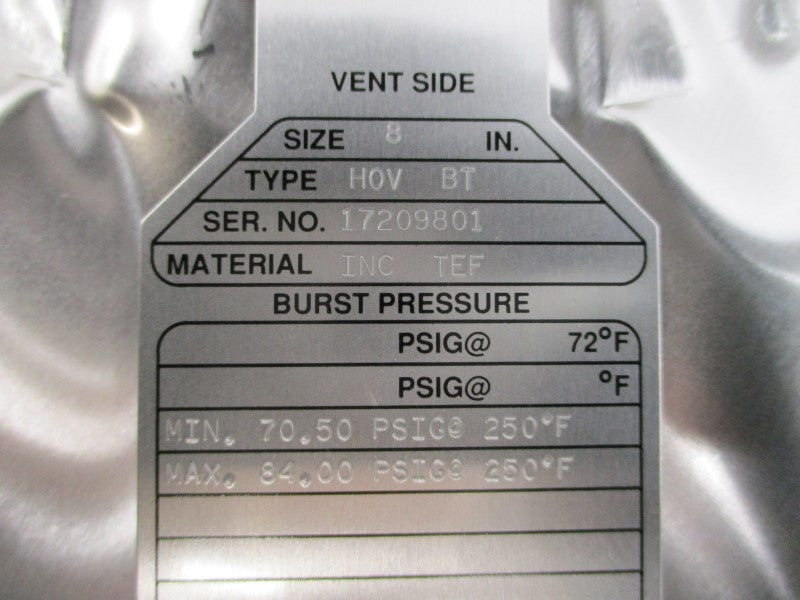 FIKE H0VBT 70.50/84.00PSI 8" NSNP