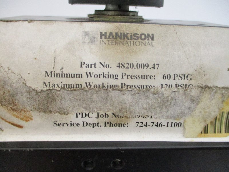 HANKISON INTERNATIONAL 4820.009.47 60-120PSI 2-1/2" UNMP