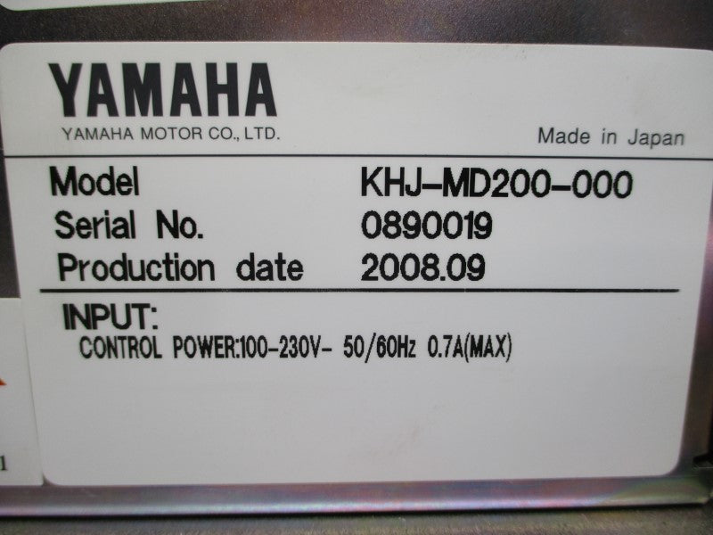 YAMAHA KHJ-MD200-000 100-230V 0.7A NSNP
