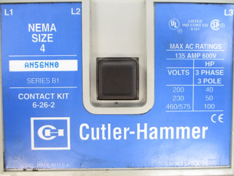 CUTLER HAMMER AN56NN0 SER. B1 440/480V 135A UNMP