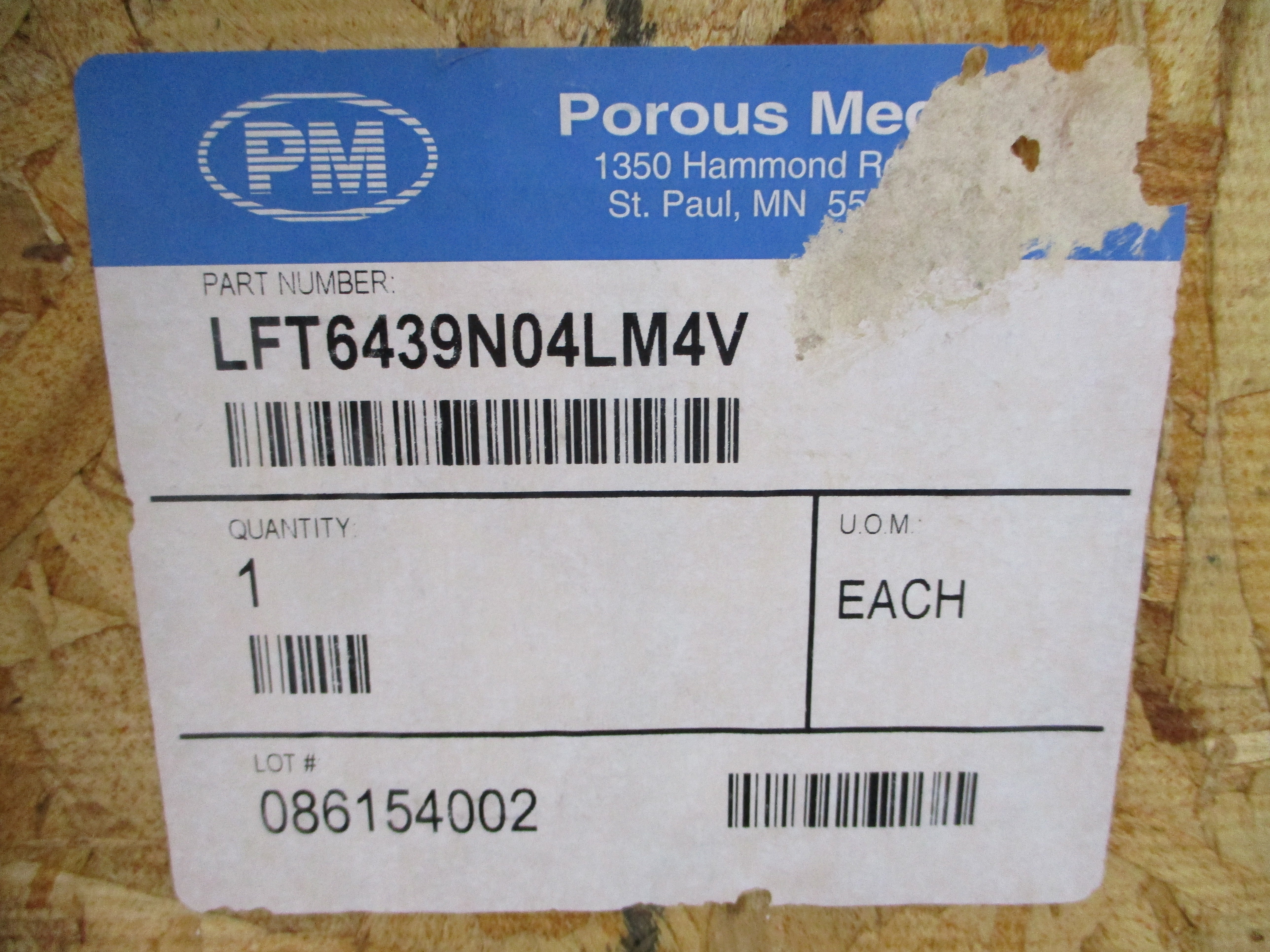 POROUS MEDIA LFT6439N04LM4V 480V NSMP