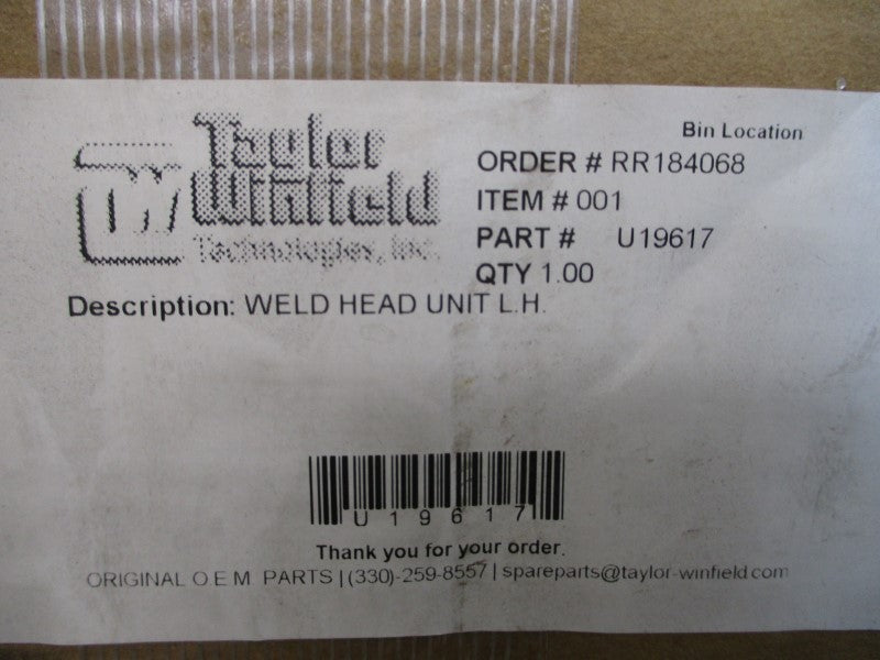 TAYLOR WINFIELD U19617 NSMP