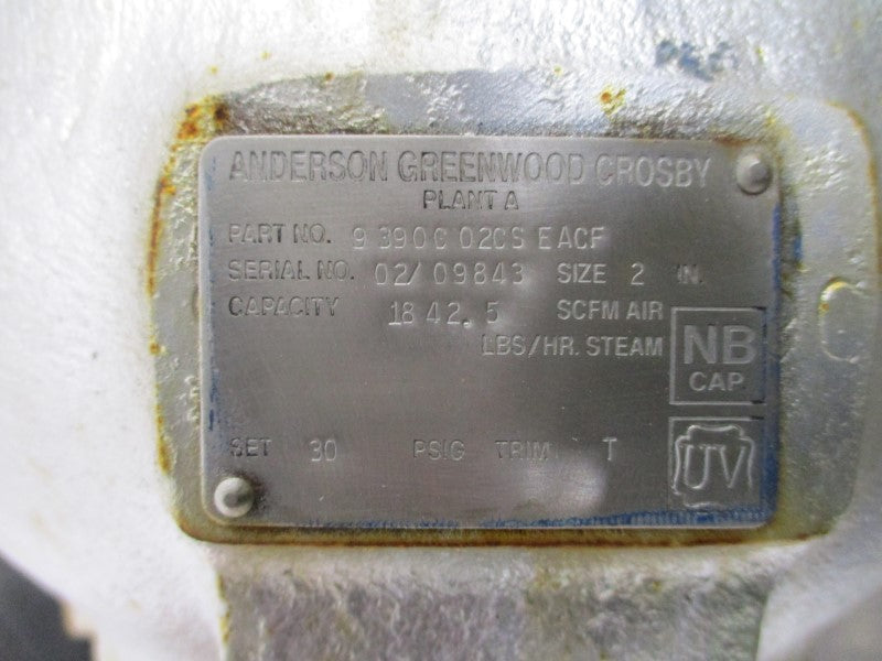 ANDERSON GREENWOOD CROSBY 9390C02CSEACF 30PSI 2" REMAN