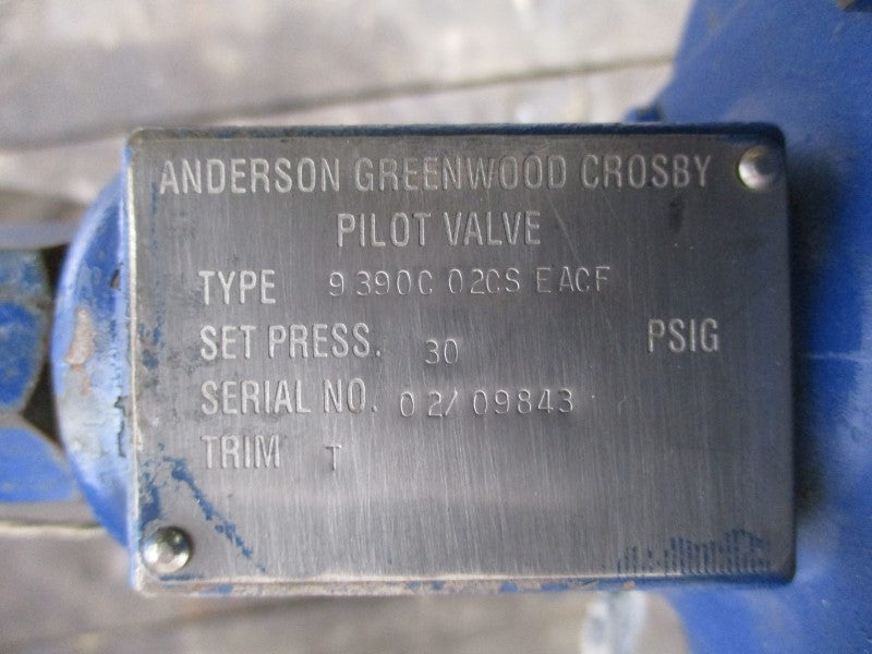 ANDERSON GREENWOOD CROSBY 9390C02CSEACF 30PSI 2" REMAN