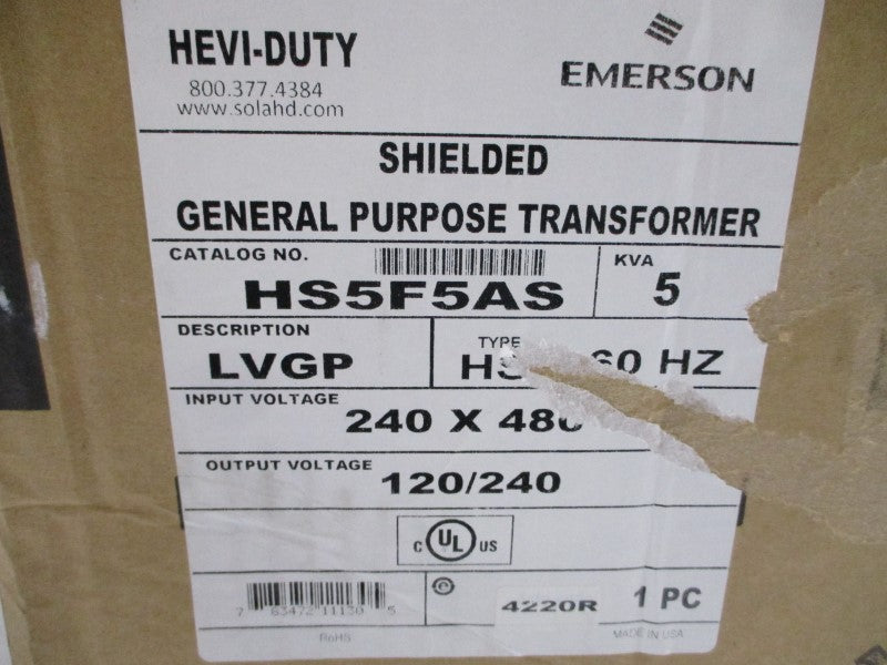 HEVI-DUY EMERSON HS5F5AS 240/480V NSMP