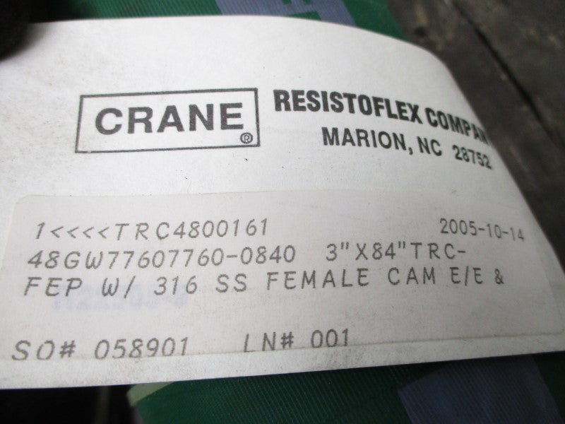 CRANE TRC4800161 48GW77607760-0840 3"X84" NSNP