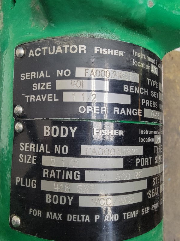 FISHER 667ED 20PSI 2-1/2" NSNP