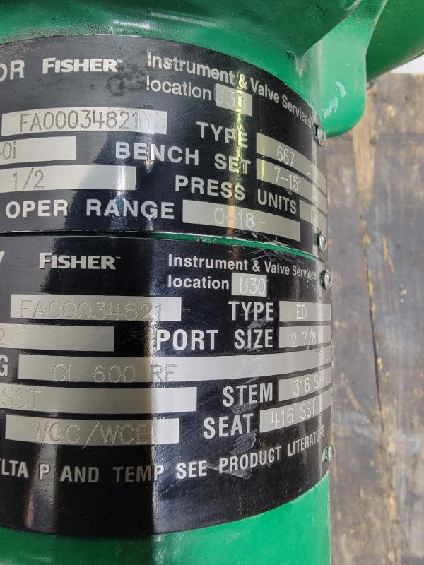 FISHER 667ED 20PSI 2-1/2" NSNP