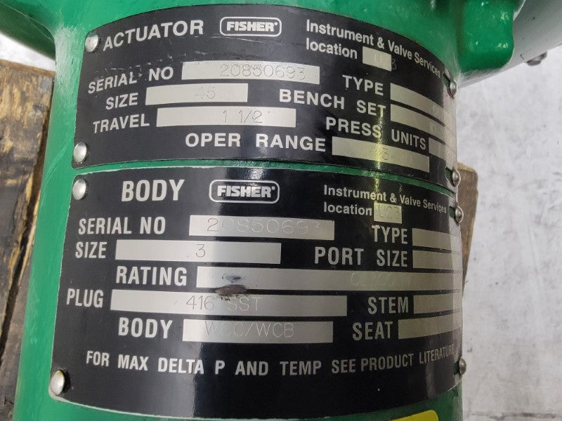 FISHER 667ED 10PSI 3" NSNP