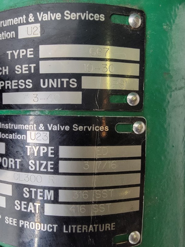 FISHER 667ED 10PSI 3" NSNP