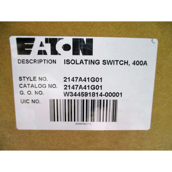 EATON 2147A41G01 400A NSMP