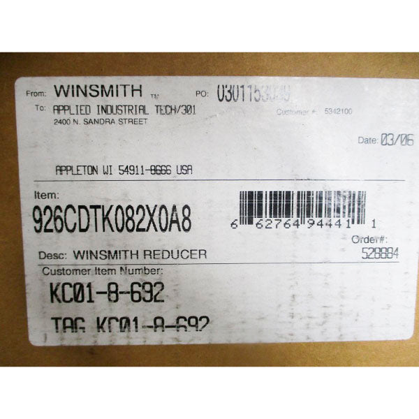 WINSMITH 926CDTK 926CDTK082X0A8 NSMP