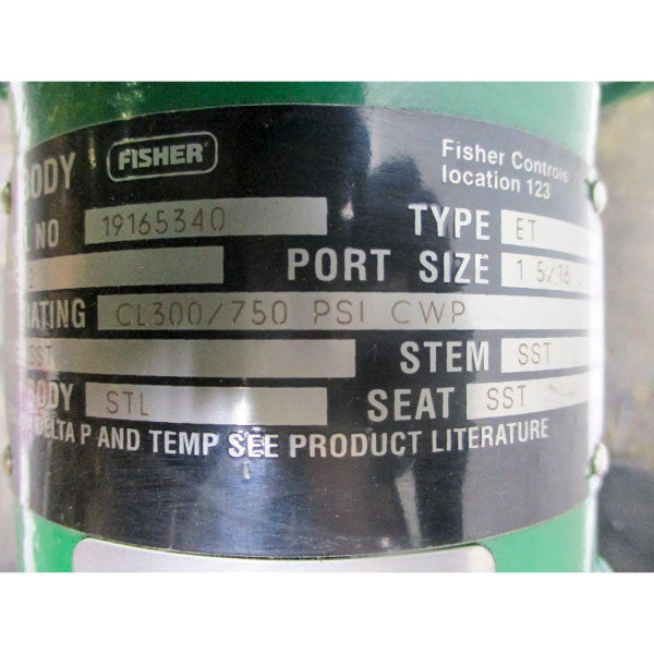 FISHER TYPE 657 ET SIZE 40 75PSI NSNP