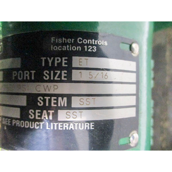 FISHER TYPE 657 ET SIZE 40 75PSI NSNP