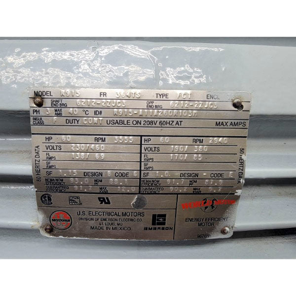 US MOTORS R915 R915-A11A260R103M 230/460V 138/69A NSNP