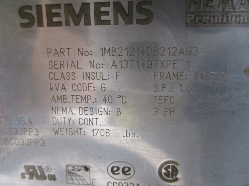 SIEMENS 1MB21214DB212AG3 460V 170.0A NSNP