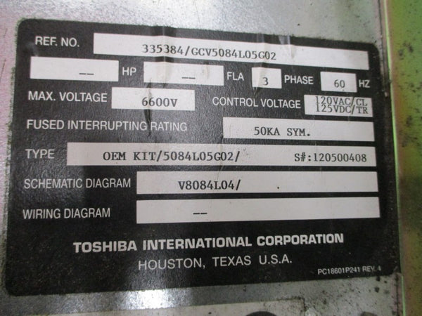 TOSHIBA LCV5010G01G01 HCV-5HAL-11 7200V 400A NSNP