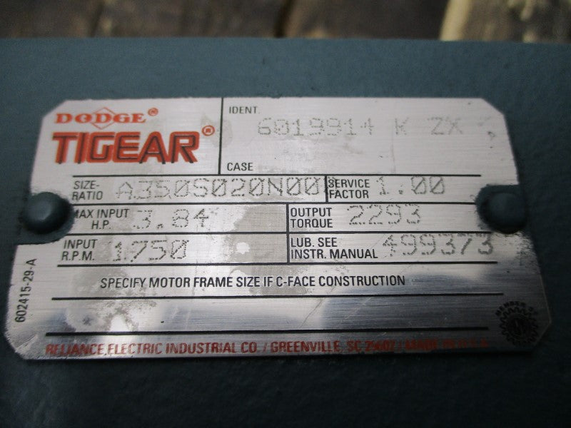 DODGE 6019914KZX A350S020N00 NSNP