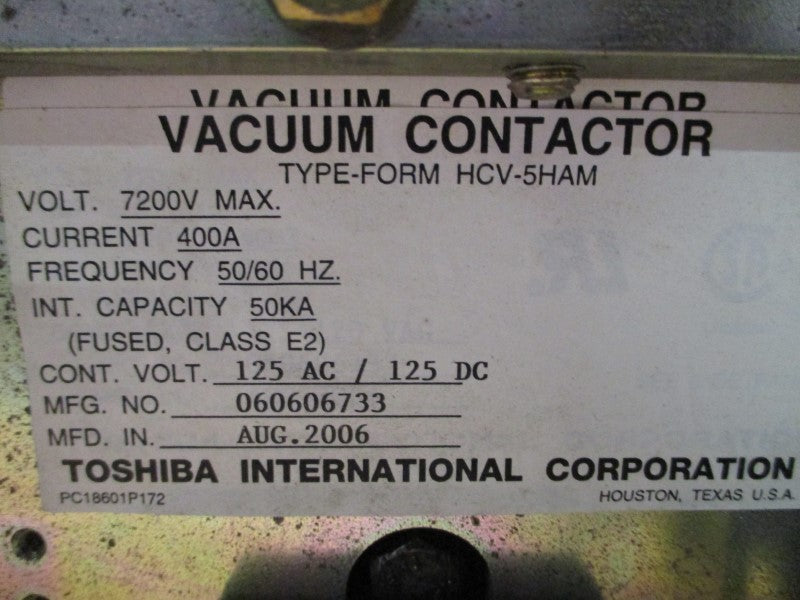 TOSHIBA LCV5010G01G01 HCV-5HAM 7200V 400A NSNP