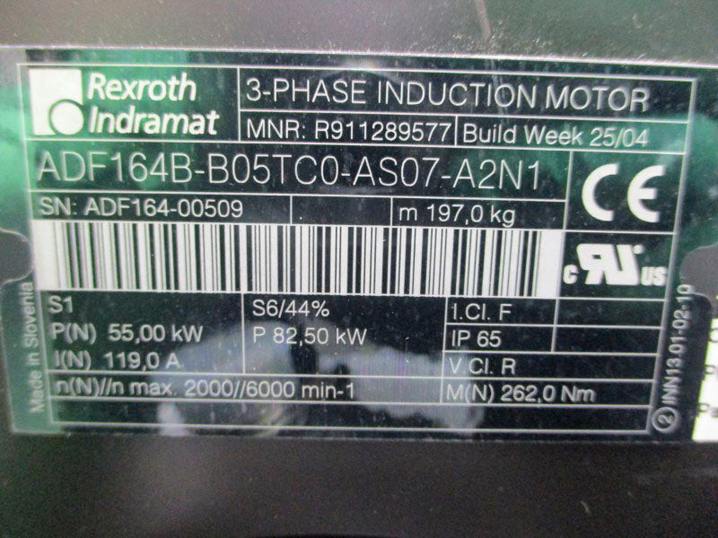 REXROTH INDRAMAT R911289577 ADF164B-B05TC0-AS07-A2N1 119.0A NSNP