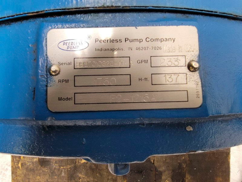 PEERLESS PUMP F2-1215A NSNP