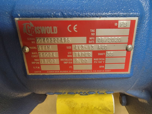 GRISWOLD 811M GRI-811-PMP 4X3-13 NSMP