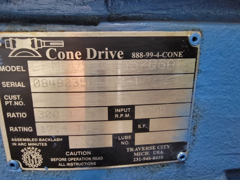 CONE DRIVE CFM0VS80A557Q6A W/ WEG 01518ES3EBM254T 208-230/460V 41.6-37.6/18.8A NSNP