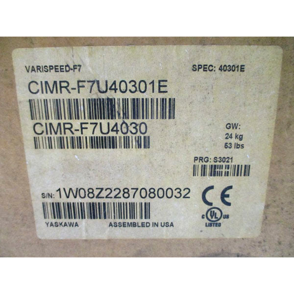 YASKAWA CIMR-F7U4030 380-480VAC 66A NSMP
