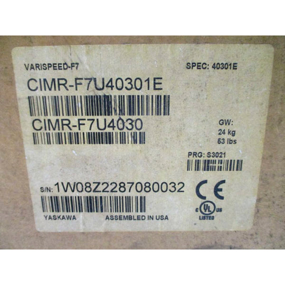 YASKAWA CIMR-F7U4030 380-480VAC 66A NSMP