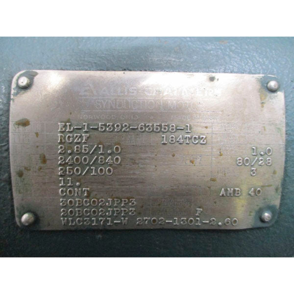 ALLIS-CHALMERS RGZF 250/100V 11A NSNP